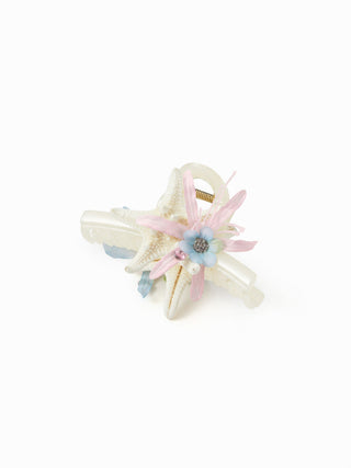 STARFISH & FLOWER HAIR CLAW