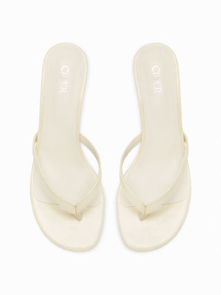 FLIP-FLOP KITTEN HEELED SANDALS