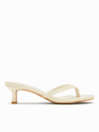 FLIP-FLOP KITTEN HEELED SANDALS