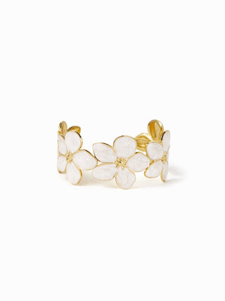 FLOWER OPEN BANGLE BRACELET