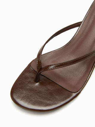 FLIP-FLOP KITTEN HEEL SANDALS