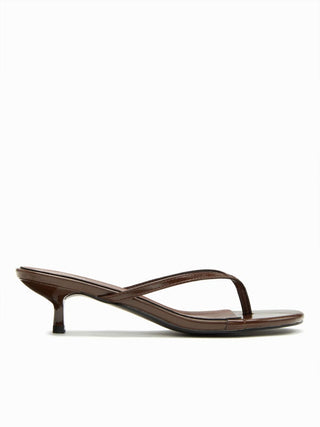 FLIP-FLOP KITTEN HEEL SANDALS