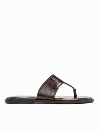 CROCODILE PATTERN FLIP-FLOP SLIPPERS