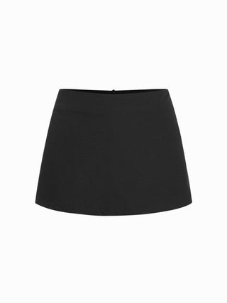 Puff Sleeve Button Front Peplum Top & Mid Rise Straight Shorts Set