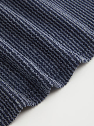 Textured Striped Cut Out Metal Detail Tank Top