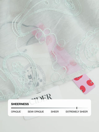 Chiffon V-neck Button Front Lace Panel Crop Cami Blouse