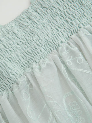 Chiffon V-neck Button Front Lace Panel Crop Cami Blouse