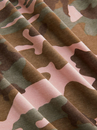 Cotton-blend Camo Cami Top