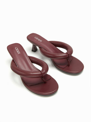 FLIP-FLOP HEELED SANDALS