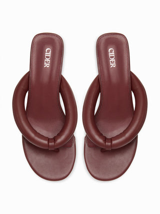 FLIP-FLOP HEELED SANDALS