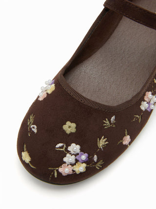 FLORAL MARY JANE FLATS