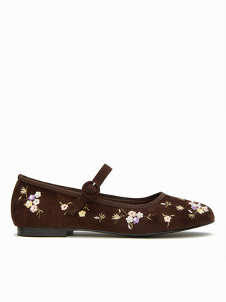 FLORAL MARY JANE FLATS