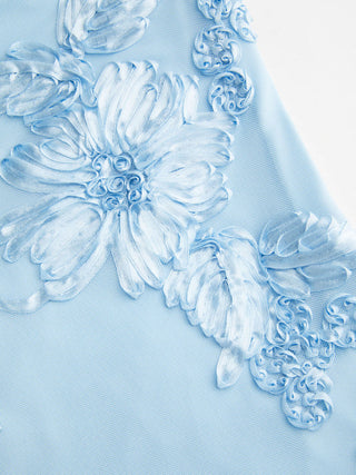 Floral Jacquard Strapless Mini Dress