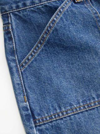 Denim Low Rise Wide Leg Jeans