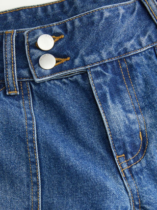 Denim Low Rise Wide Leg Jeans