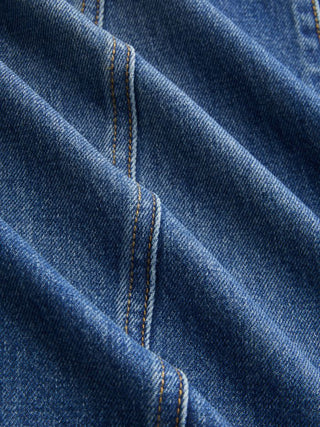 Denim Low Rise Wide Leg Jeans