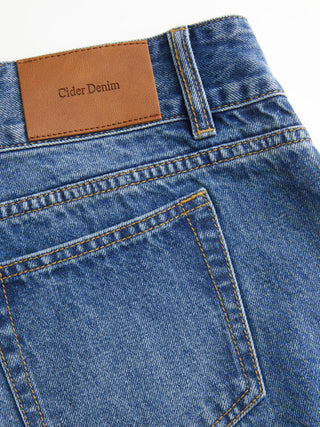 Denim Low Rise Wide Leg Jeans
