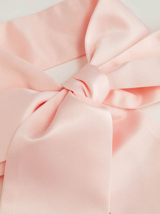 Jacquard Floral Bandeau A-line Mini Dress With Bowknot Scarf