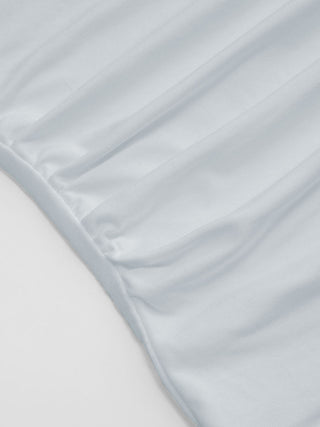 Modal-blend Boat Neck Short Sleeve Cut Out Ruched Top