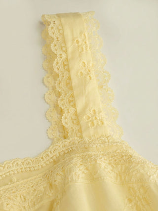 Cotton-blend Sculptural Sweetheart Ditsy Floral Lace Up Ruffled Maxi Dress