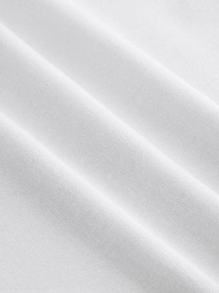 Cotton-blend Boat Neck Short Sleeve Tee