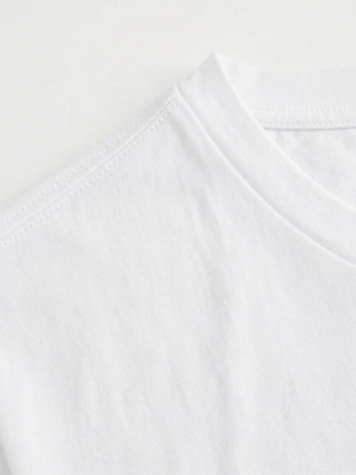 Cotton-blend Boat Neck Short Sleeve Tee