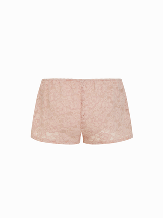 Lace Sweetheart Crop Top & Low Rise Shorts Loungewear Set