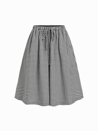 Cotton Mid Rise Drawstring Oversized Bermuda Shorts