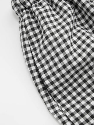 Cotton Mid Rise Drawstring Oversized Bermuda Shorts