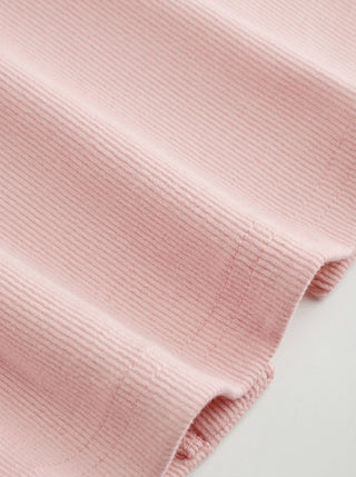 Cotton Scoop Neck Button Front Asymmetrical Hem Crop Top
