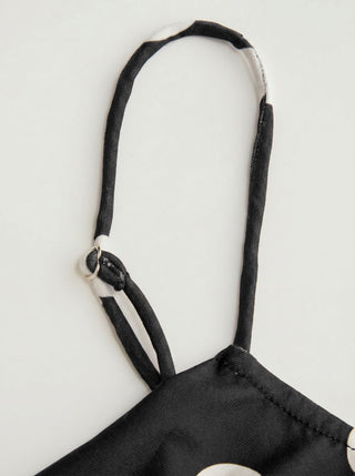 Halter Neckline Ruched Cami Top With Scarf