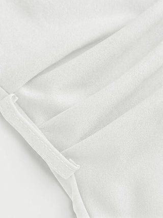 Boat Neck Ruched Belted A-line Mini Dress