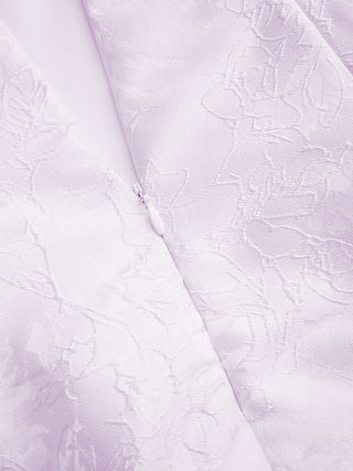 Jacquard Sculptural Boat Neck Bowknot Backless Flared Maxi Dress