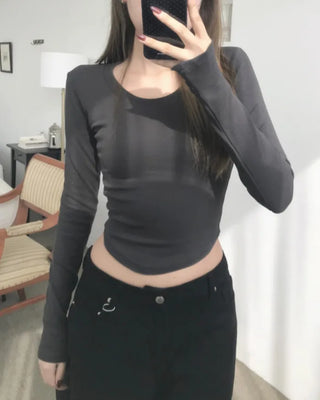 CROP WARMER TEE (3color)