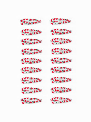 18PCS CHERRY HAIR CLIP SET