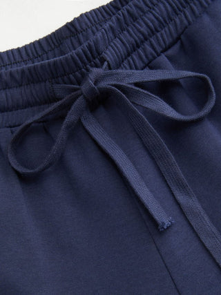 Low Rise Floral Trim Side Stripe Wide Leg Sweatpants