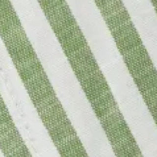 Cotton-Blend Striped Collar Shirred Waist Romper
