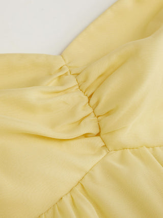 Chiffon Sweetheart Asymmetrical Hem Mini Dress