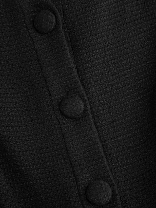 Tweed Boat Neck Jumpsuit