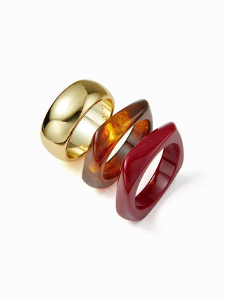 3PCS RESIN BRACELET SET
