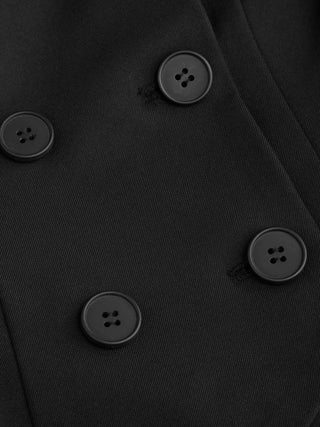 Square Neck Button Detail Mid Rise Straight Leg Jumpsuit