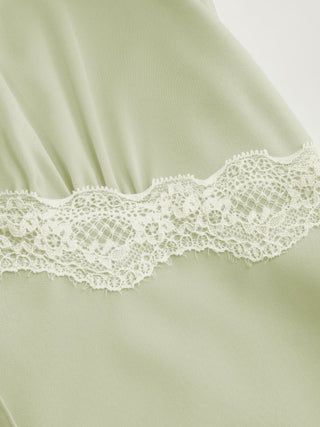 Satin Sweetheart Ruffle sleeve Lace Panel Ruched Mermaid Maxi Dress