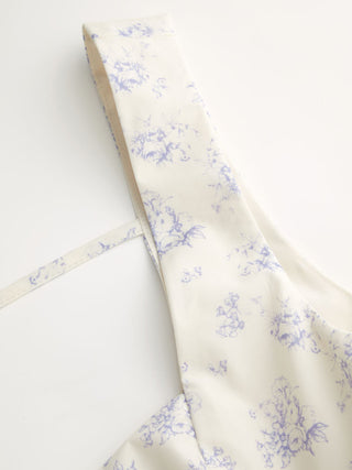 Cotton-blend Floral Sweetheart Neck Pleated A-line Mini Dress