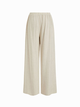 Sweetheart  Drawstring Cami Top and Striped Wide-Leg Pants Set