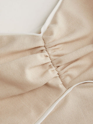 Sweetheart  Drawstring Cami Top and Striped Wide-Leg Pants Set
