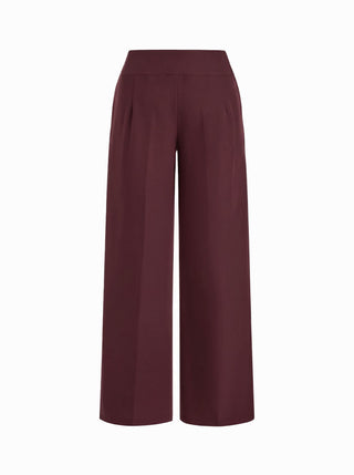 Low Rise Side Tie Metal Detail Straight Leg Trousers