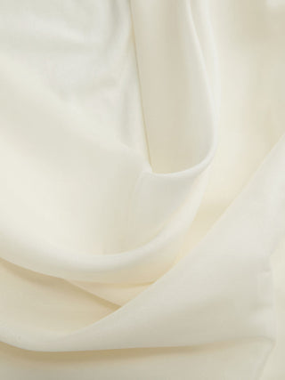 Cowl Neck Draped Cloak Sleeve Slim Tank Top With Scarf