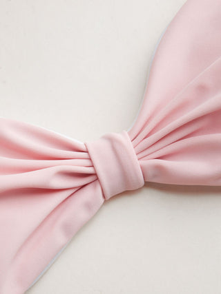 Sweetheart Bowknot Drawstring Bikini Set with Cover Up