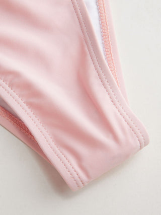 Sweetheart Bowknot Drawstring Bikini Set with Cover Up