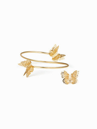 BUTTERFLY ARM CUFF & RING SET